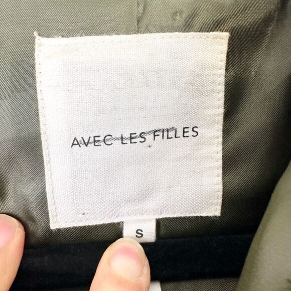 Anthropologie Avec Les Filles Verdant Faux Fur Jacket Size Small Greenc - Picture 7 of 8